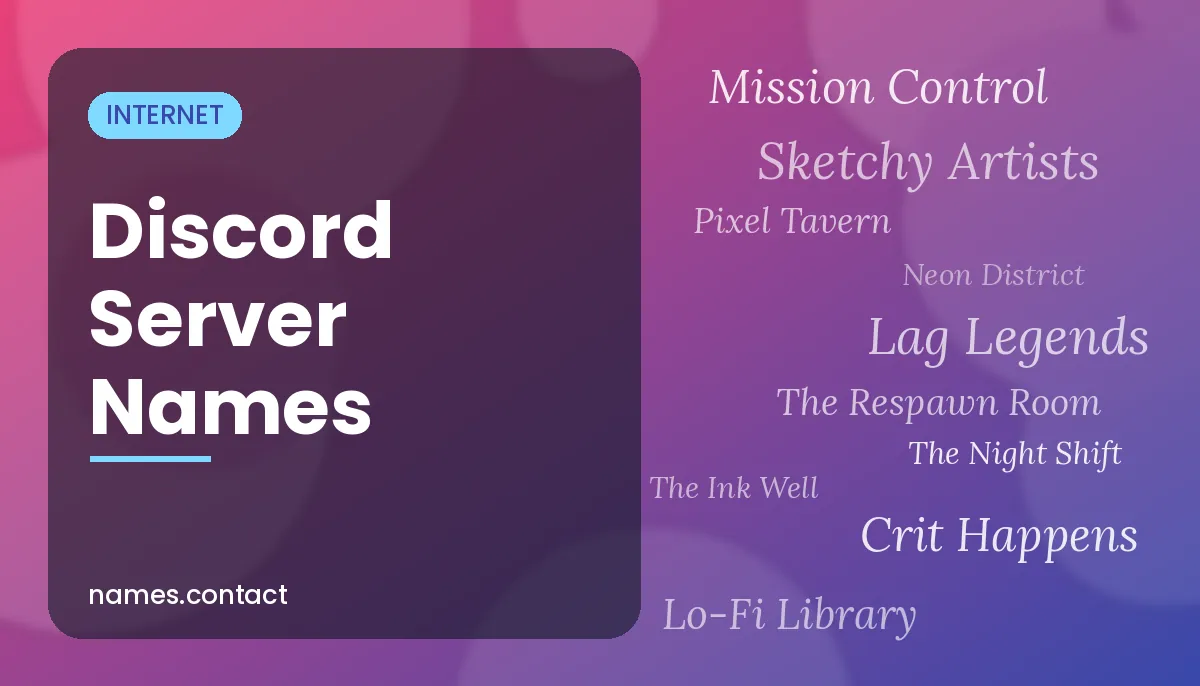 Discord Server Names