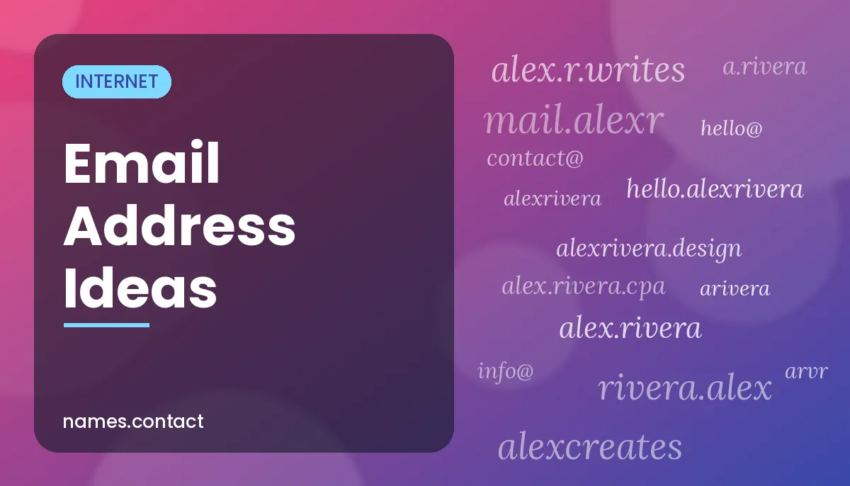 Email Address Ideas