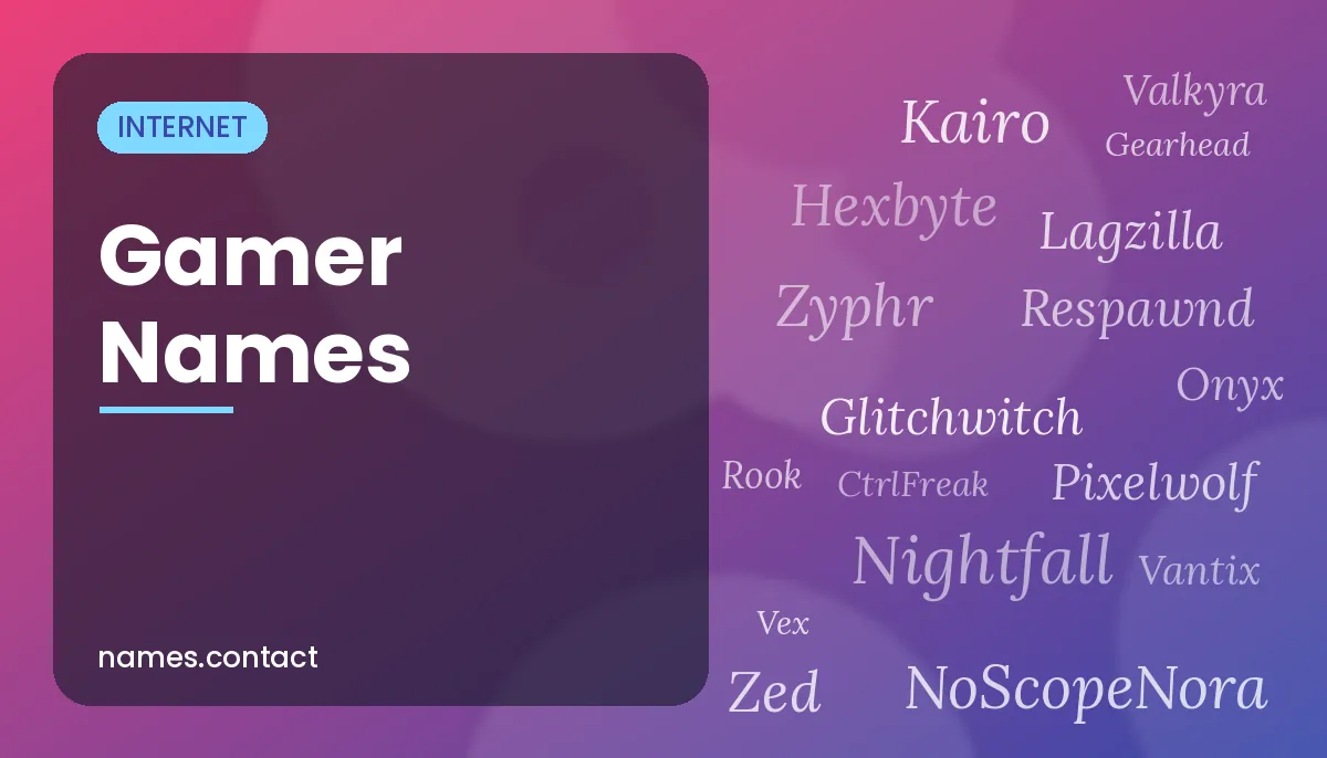 Gamer Names
