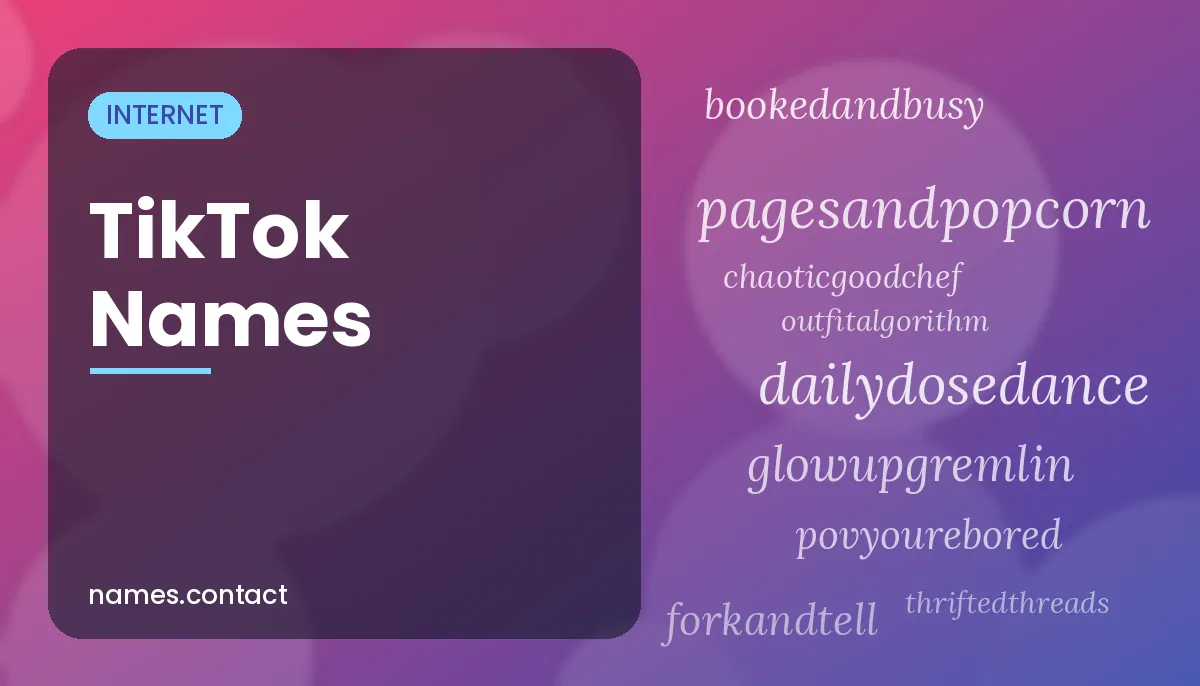 TikTok Names