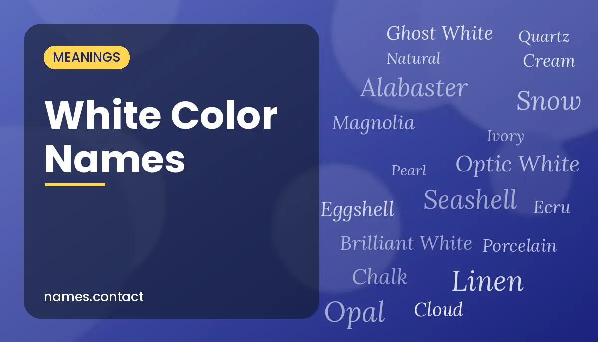 White Color Names