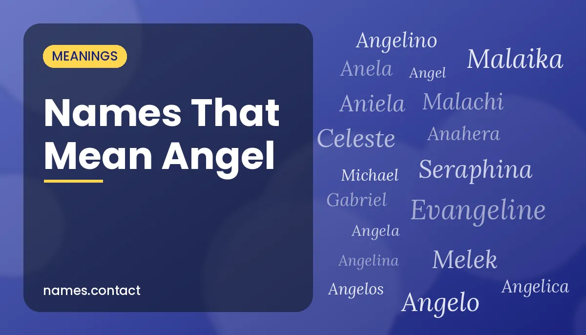Names That Mean Angel