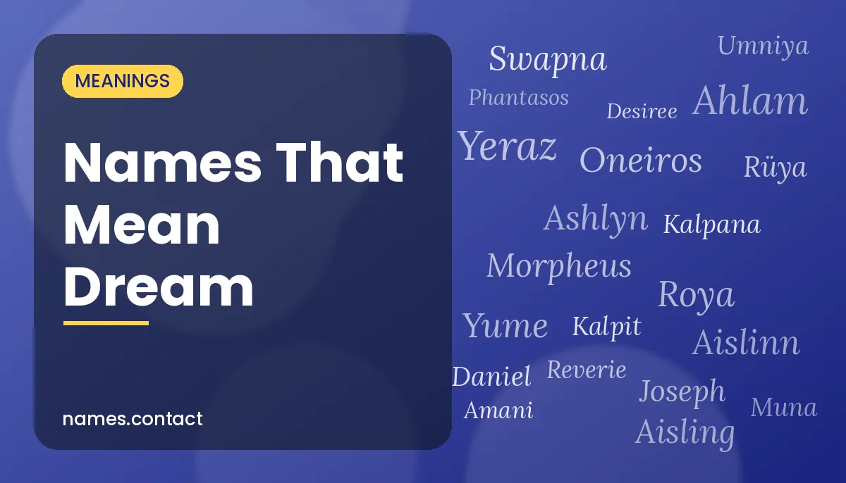 Names That Mean Dream