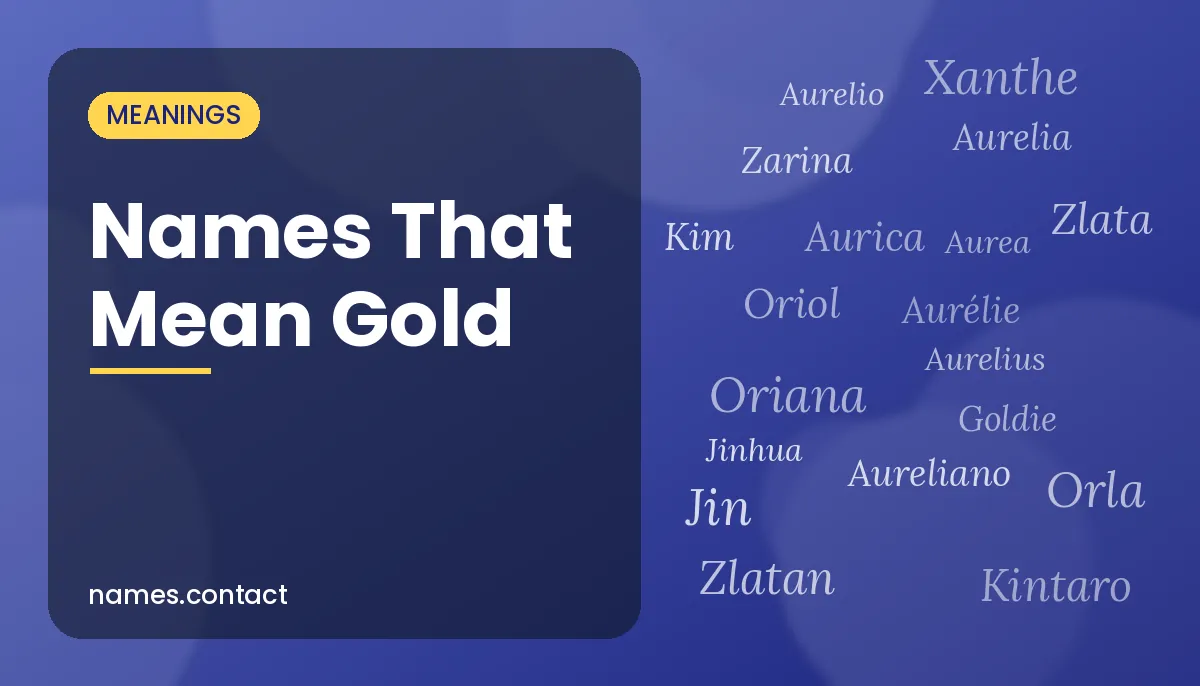 Names That Mean Gold