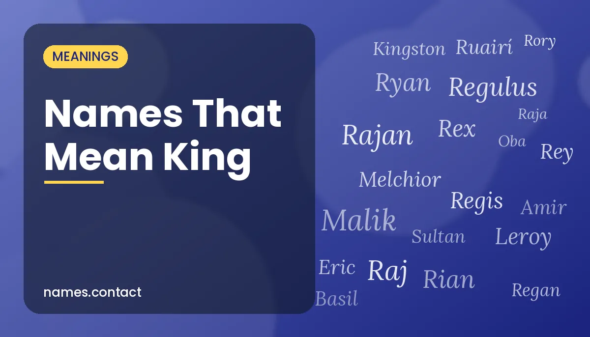 Names That Mean King