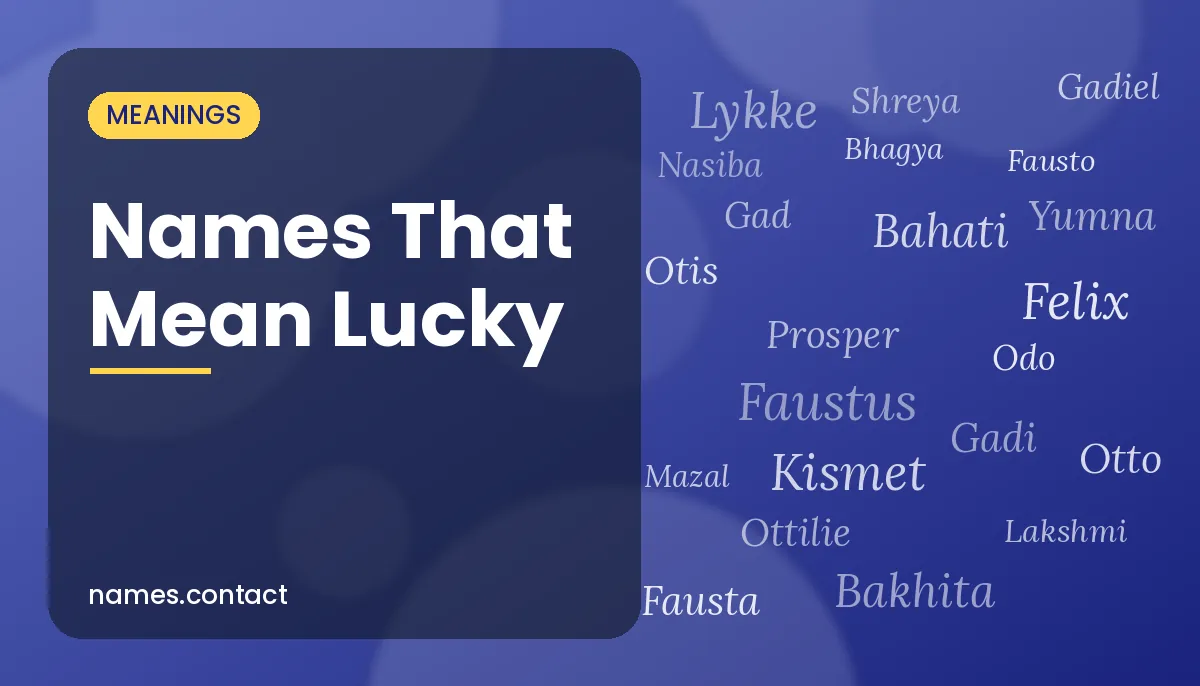 Names That Mean Lucky