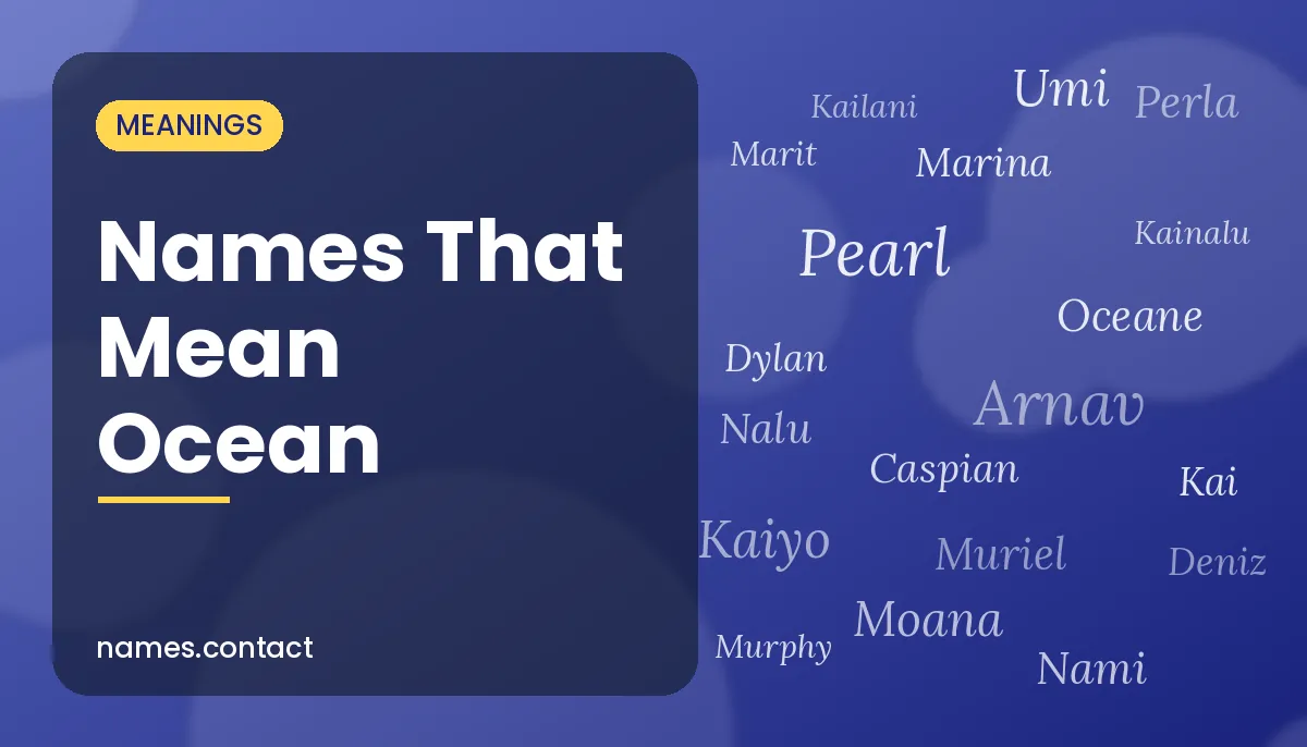 Names That Mean Ocean