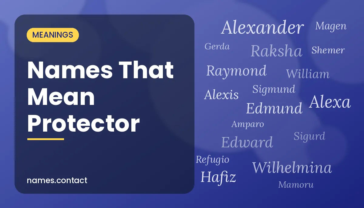 Names That Mean Protector