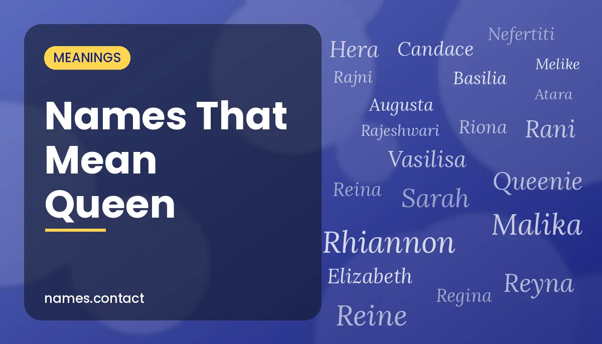 Names That Mean Queen