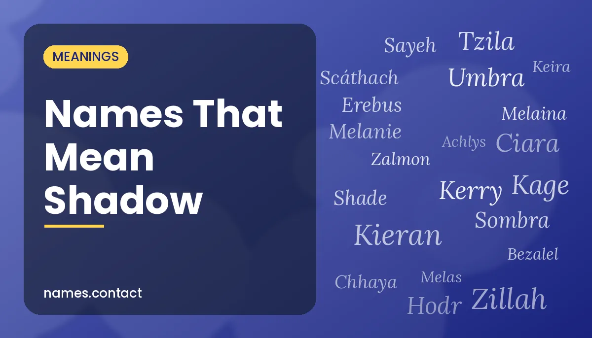 Names That Mean Shadow