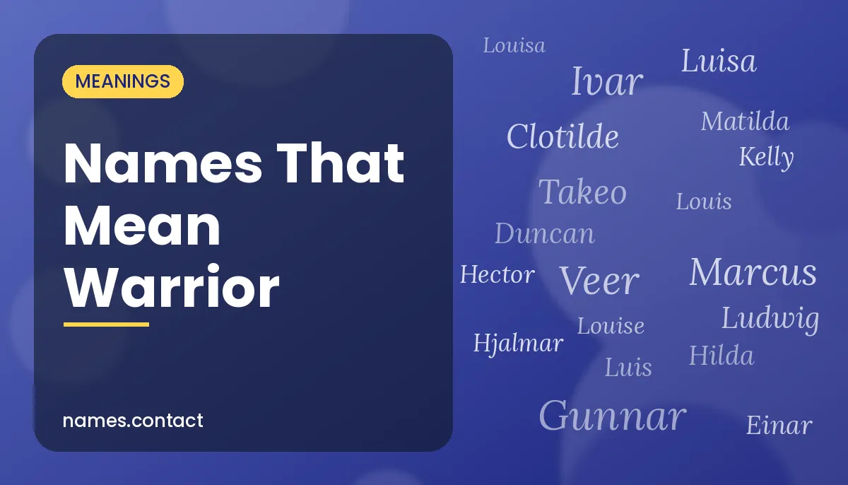 Names That Mean Warrior