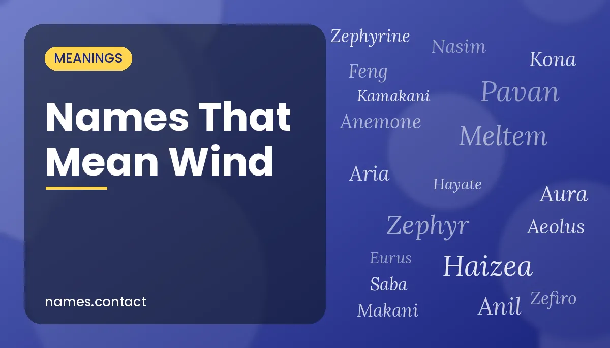 Names That Mean Wind