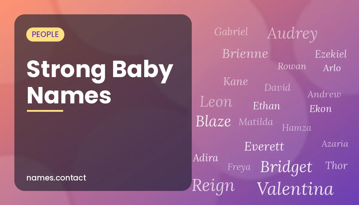 Strong Baby Names