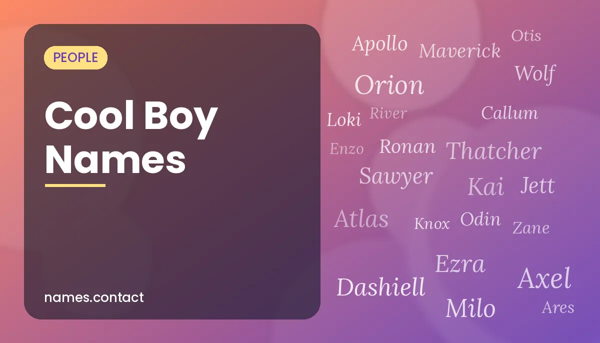 Cool Boy Names