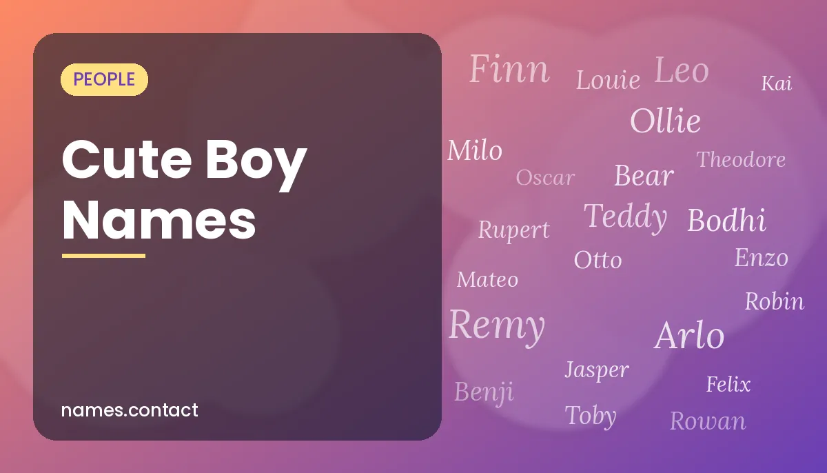 Cute Boy Names
