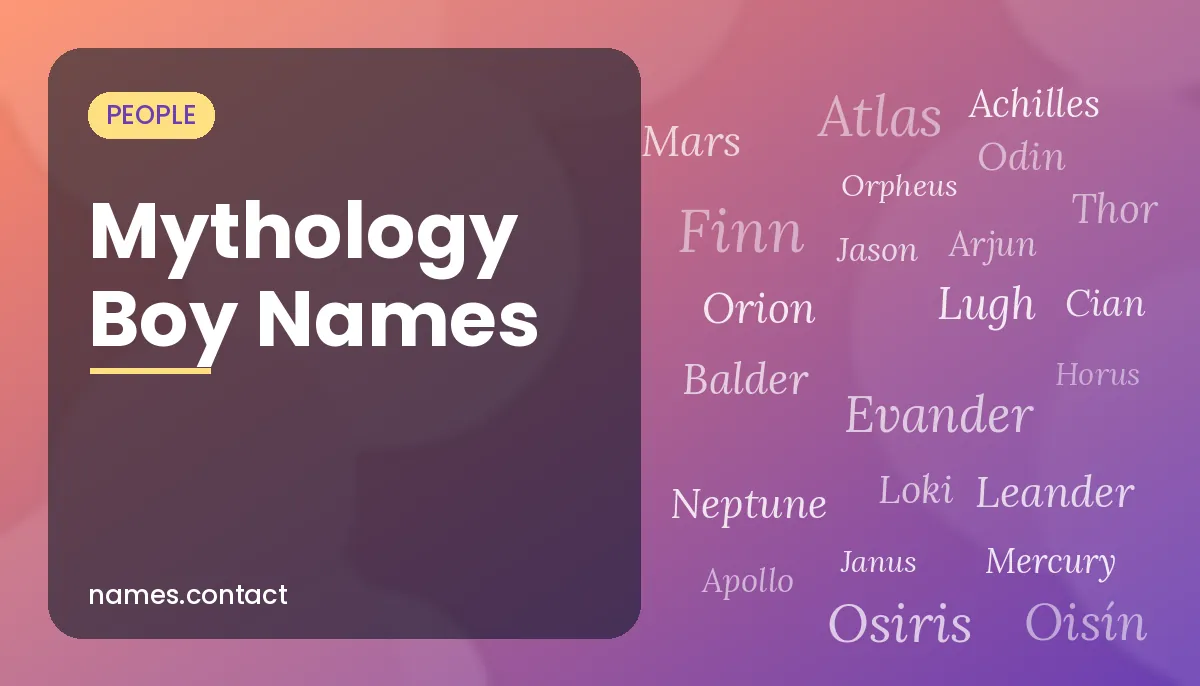 Mythology Boy Names