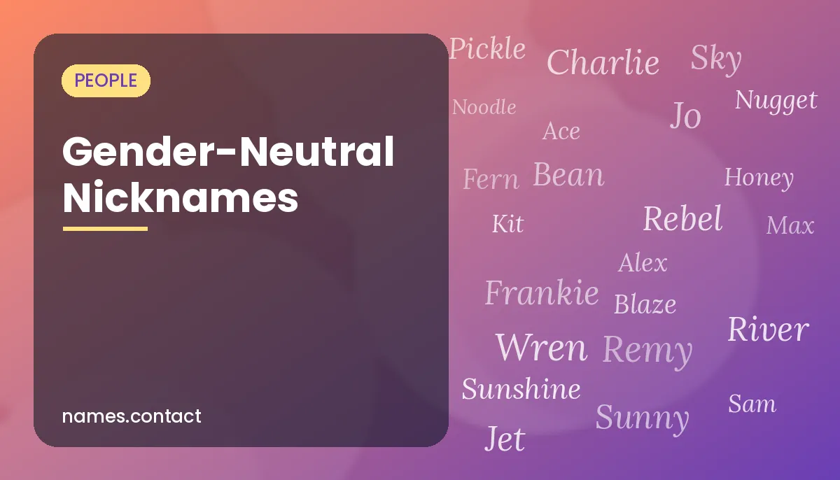 Gender-Neutral Nicknames