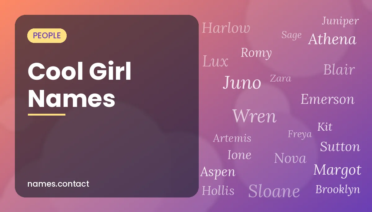 Cool Girl Names