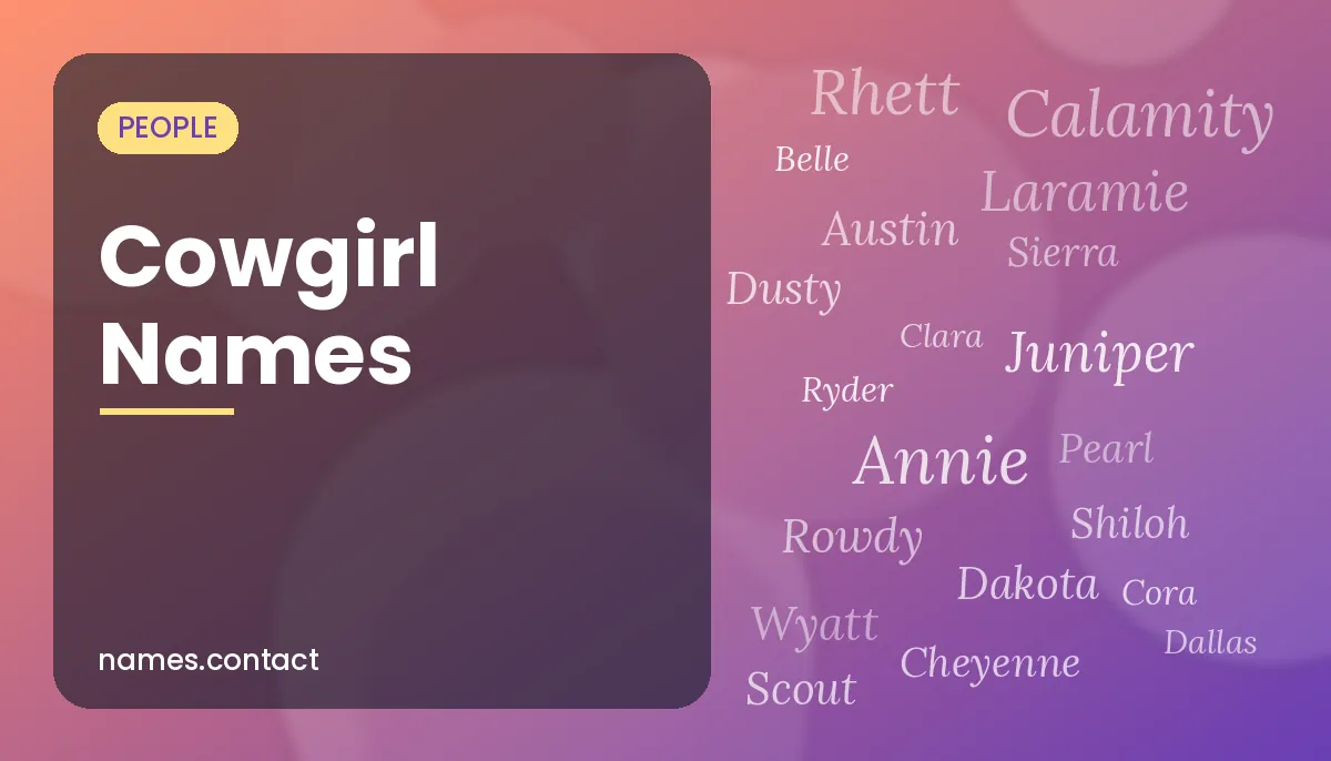 Cowgirl Names
