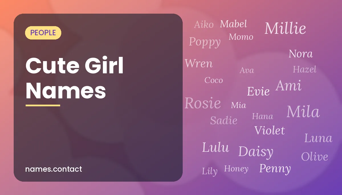 Cute Girl Names
