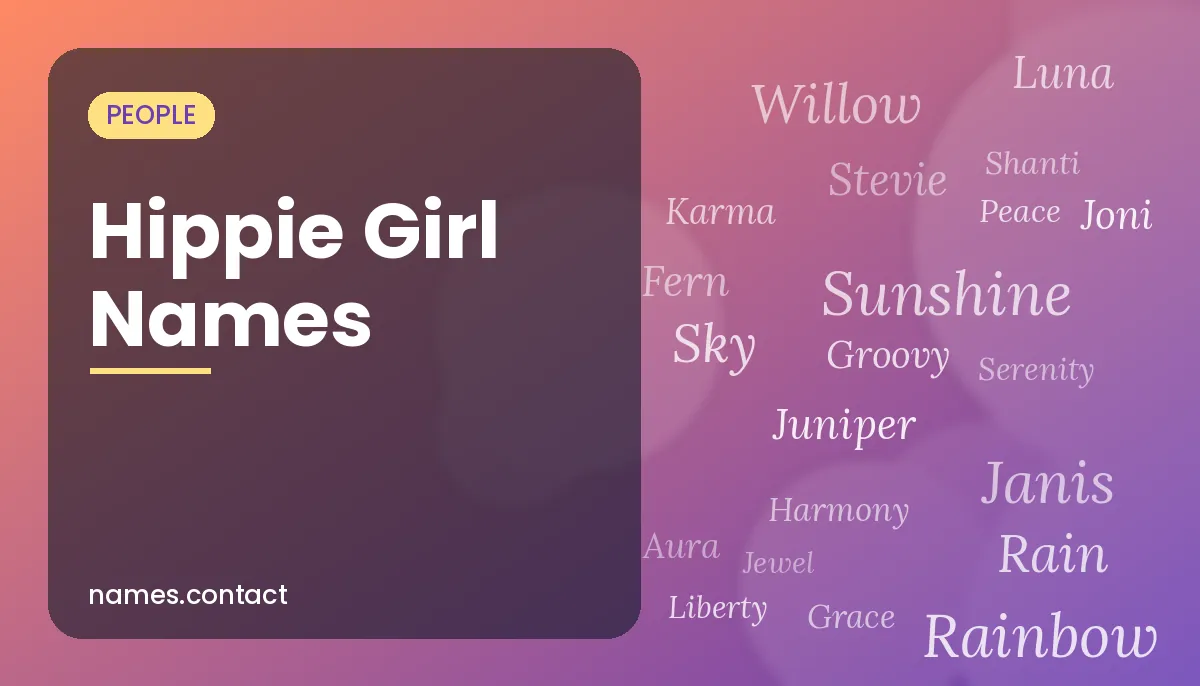 Hippie Girl Names