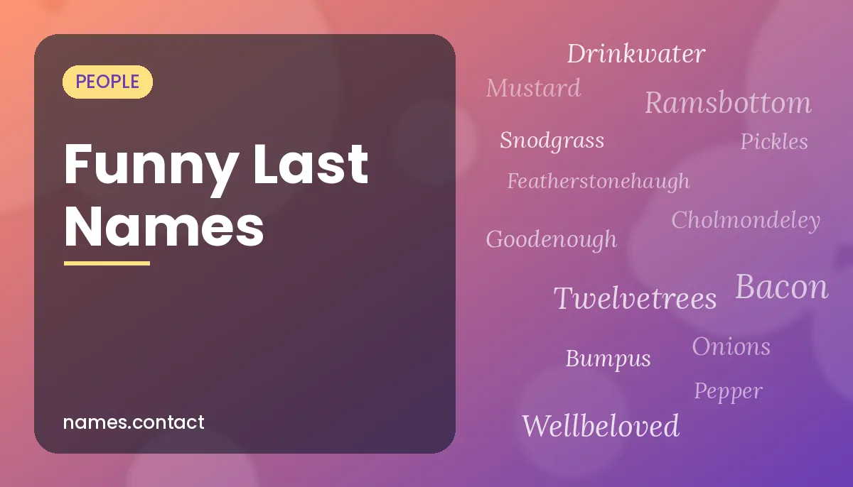 Funny Last Names