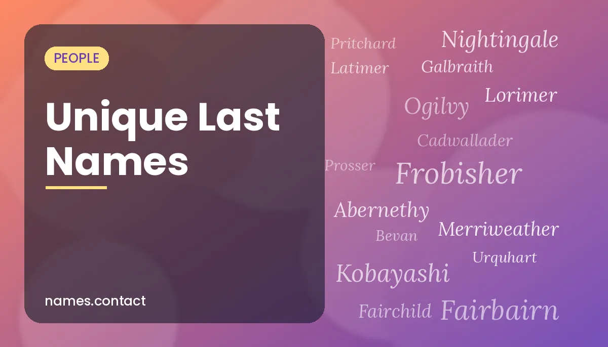Unique Last Names