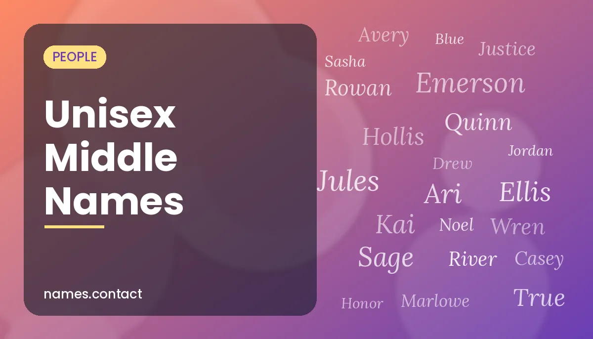 Unisex Middle Names