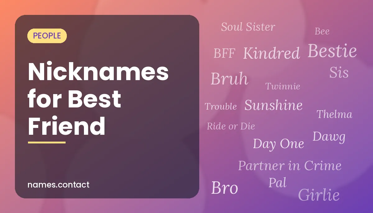 Nicknames for Best Friend
