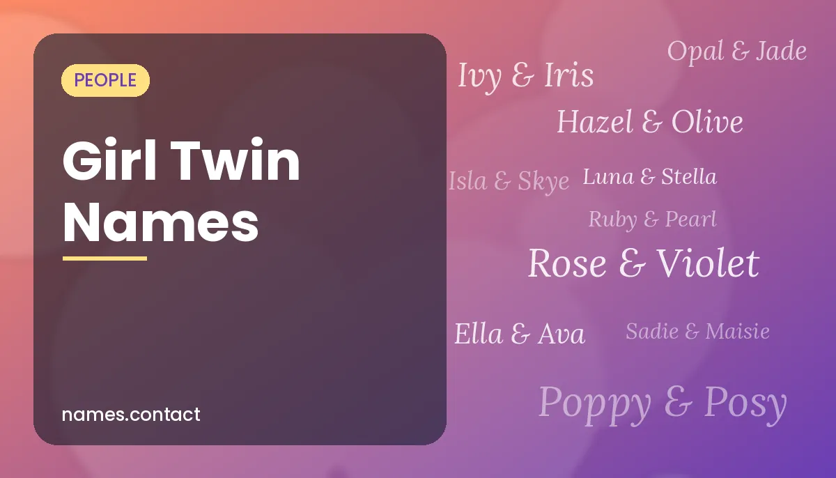 Girl Twin Names