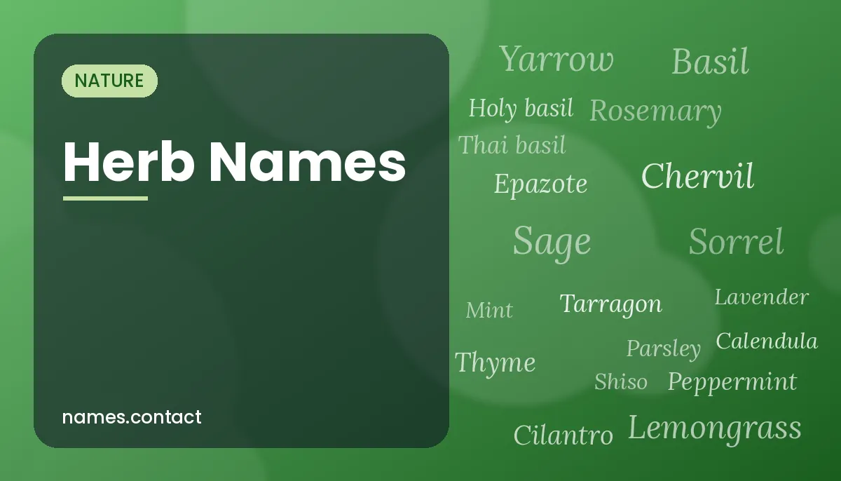 Herb Names