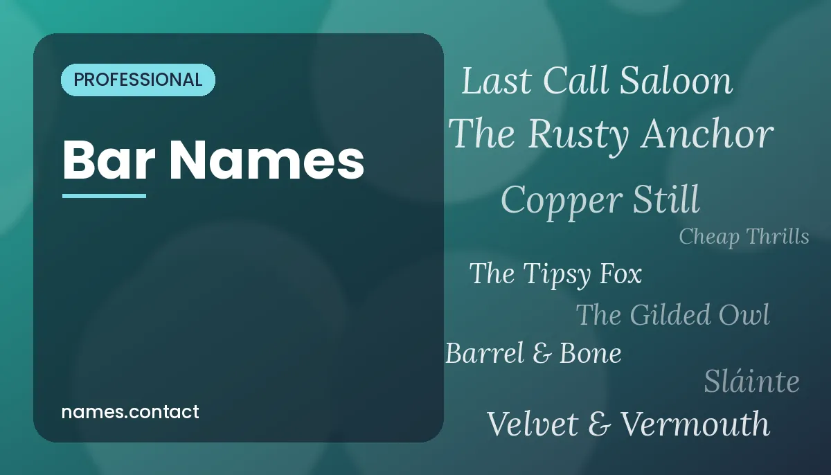 Bar Names