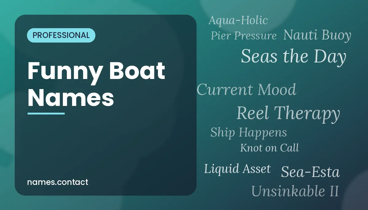 Funny Boat Names