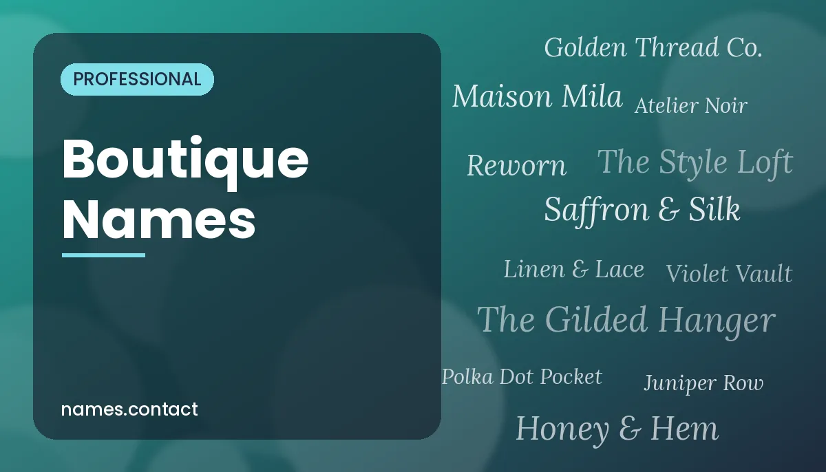 Boutique Names