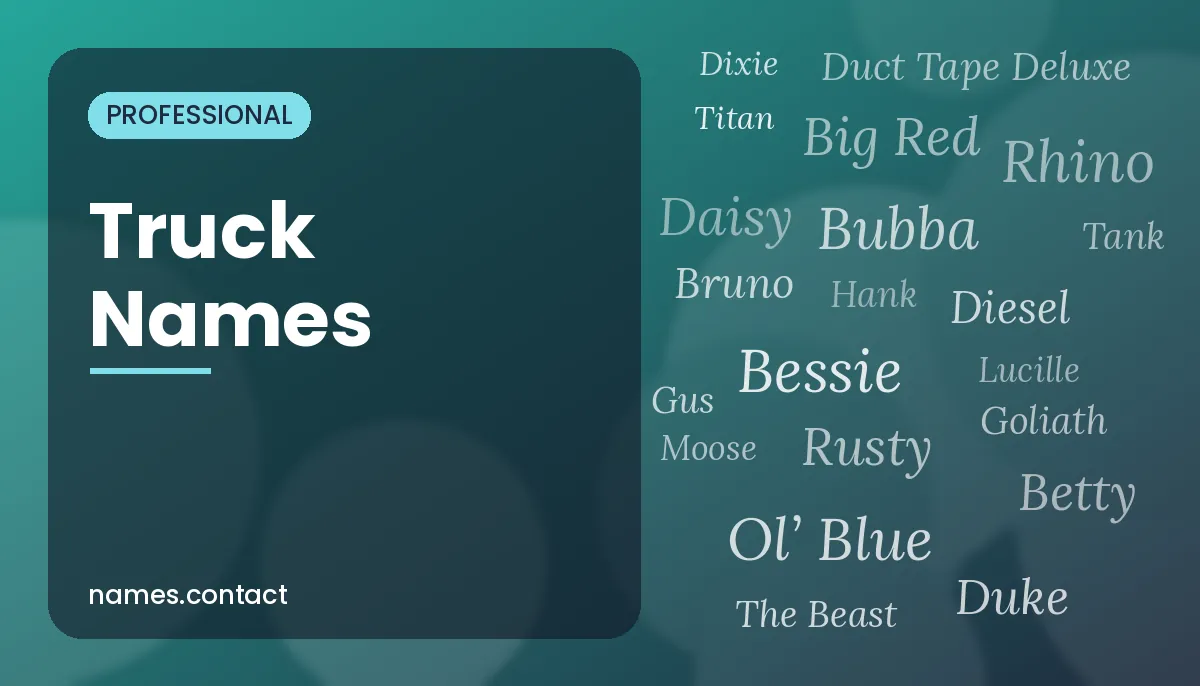 Truck Names
