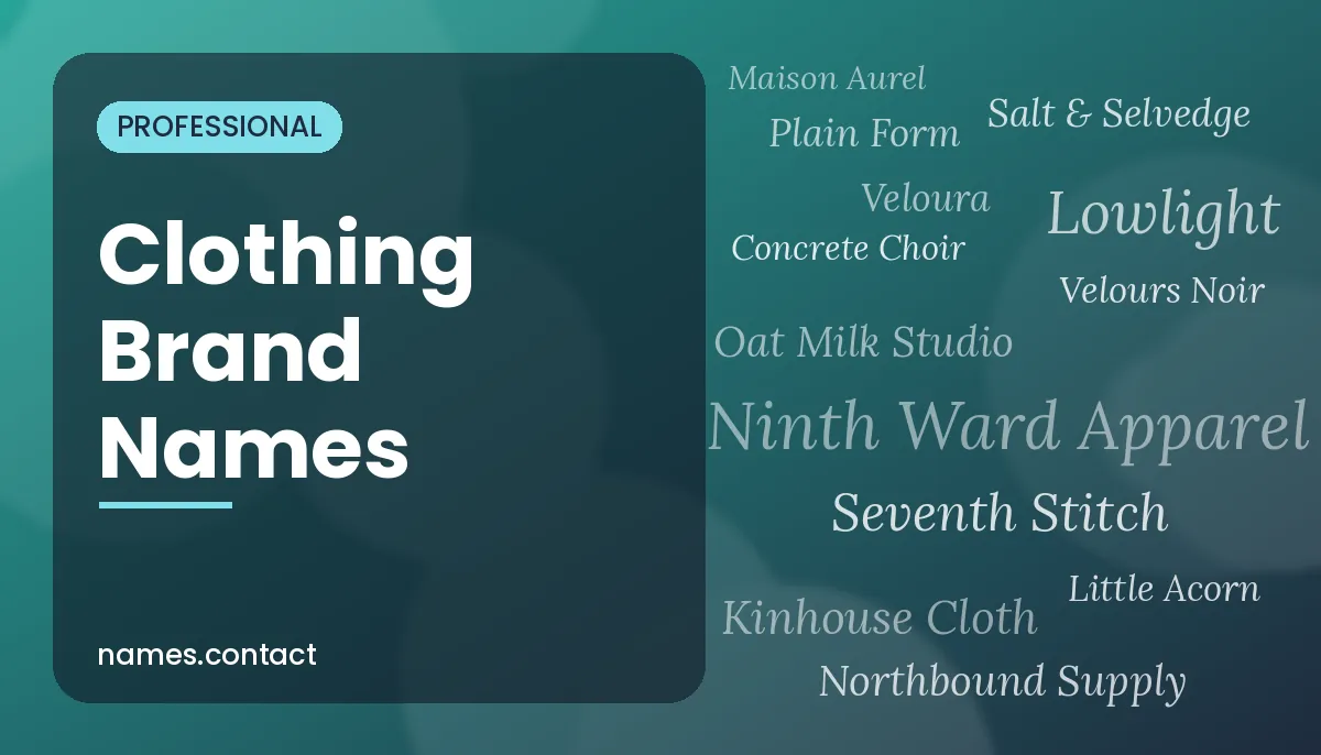 Clothing Brand Names