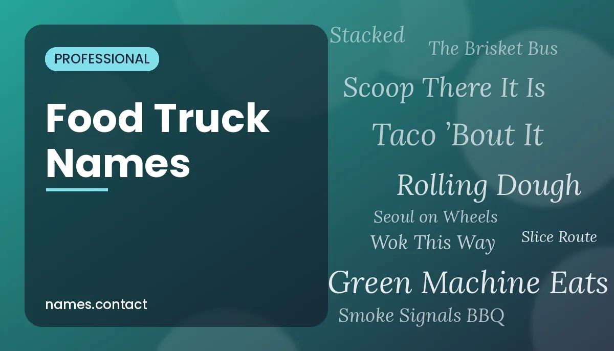 Food Truck Names