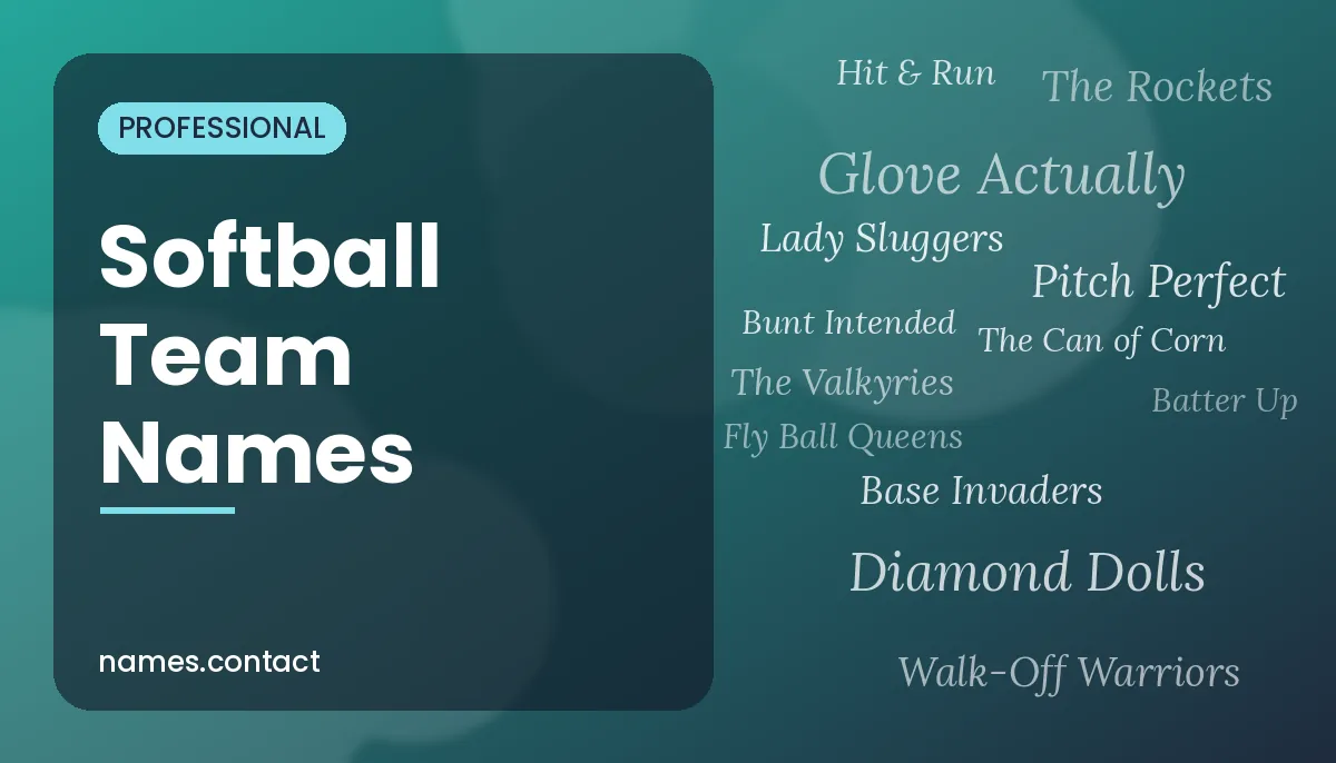 Softball Team Names