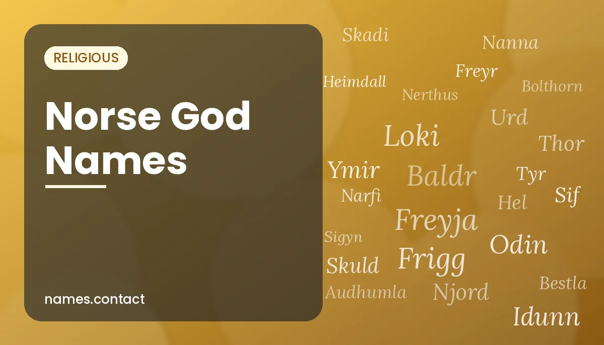 Norse God Names