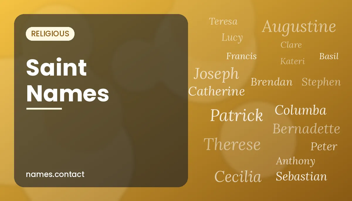 Saint Names